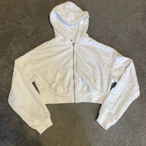 H&M White Cropped Jacket